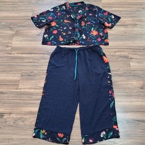 Room Service Navy Floral Pajama Set